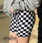 Boomer Checkered Biker Shorts