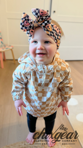 Toddler Checkered Windbreaker Jacket