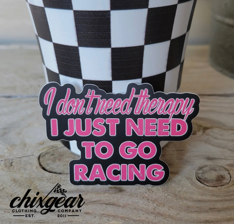 Racing Therapy Sticker