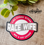 Race Wife Sticker