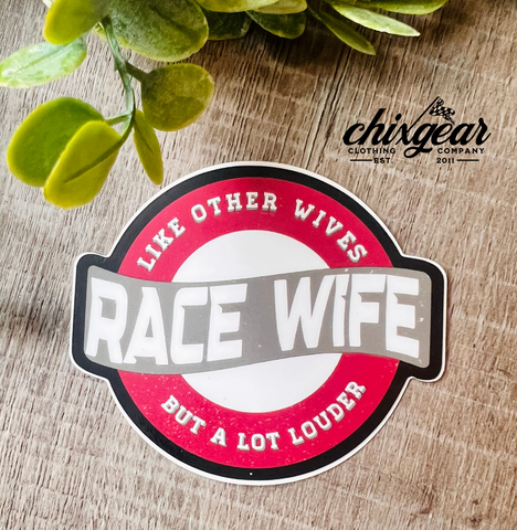 Race Wife Sticker