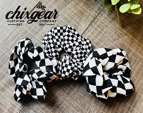 Checkered Scrunchie - 3 SIZES