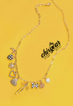 Charmed Bow/Heart/Floral Necklace