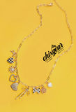 Charmed Bow/Heart/Floral Necklace