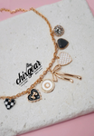 Charmed Bow/Heart Necklace