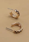 Mini Cut Out Checkie Earrings