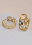 Matte Checkie Earrings