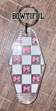 Checkered Keychains - Multiple Options