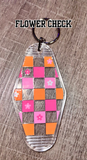 Checkered Keychains - Multiple Options