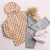 Toddler Checkered Windbreaker Jacket