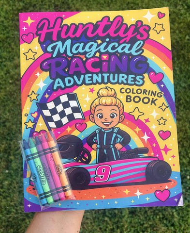 Huntly's Magical Racing Adventures Coloring Book