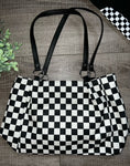 Checkerboard handbag