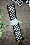 Fashion checkered purse strap