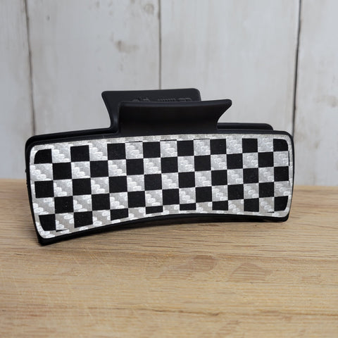 ModSilver Checkered Claw Clip