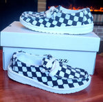 KIDS Slidejob Checkered Sneakers