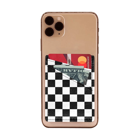 Raceline Checkered Phone Card Holder