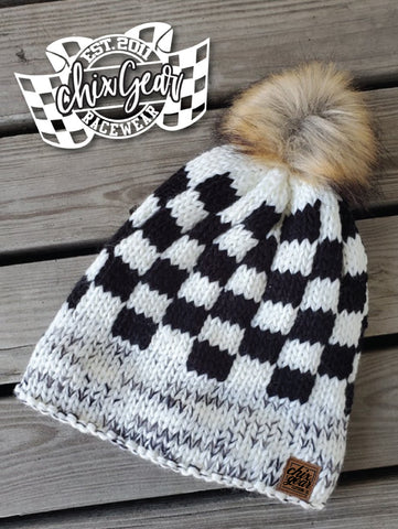 Checkered Beanie