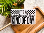 Checkered FLAG Day Sticker