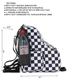 Checkered Racing Shoe/Equipment Backpack